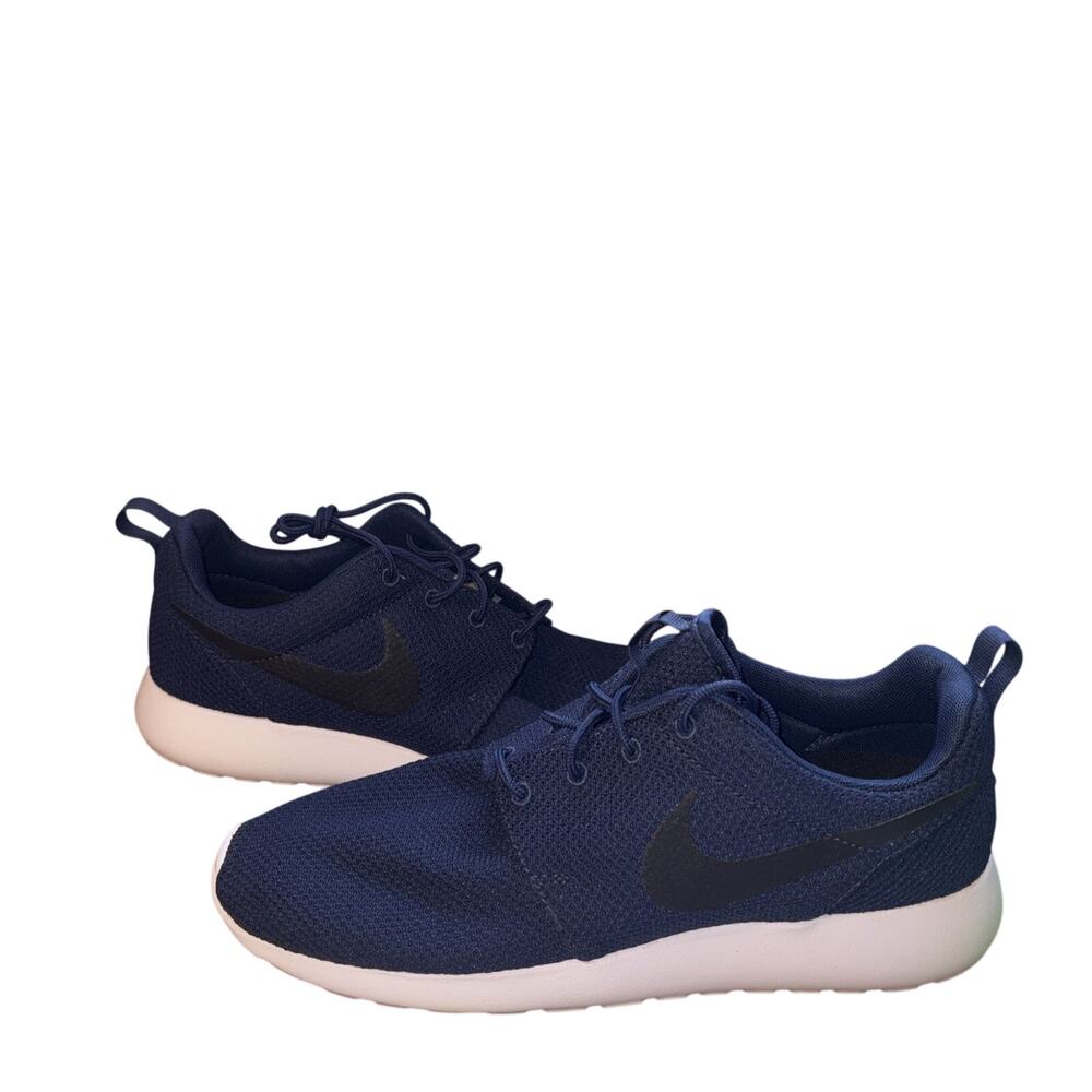Men's Nike Roshe One Shoes Midnight Navy/Black/White EUC 511811-405 Size 10